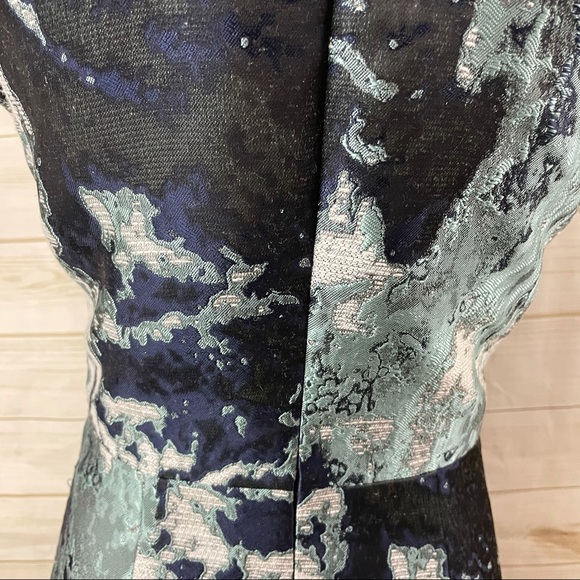 Zara Abstract Ink Splatter Jacquard Dress - Picture 11 of 14